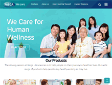 Tablet Screenshot of megawecare.com
